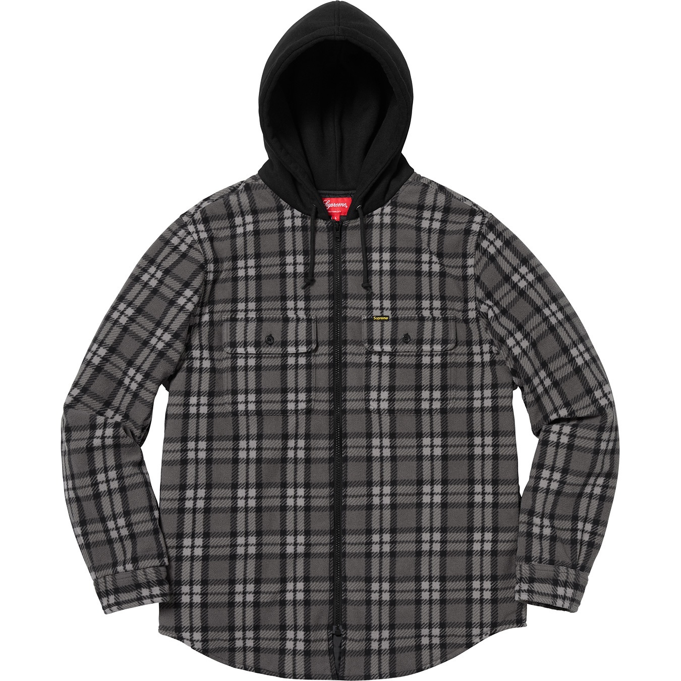Hooded Plaid Work Shirt view 7